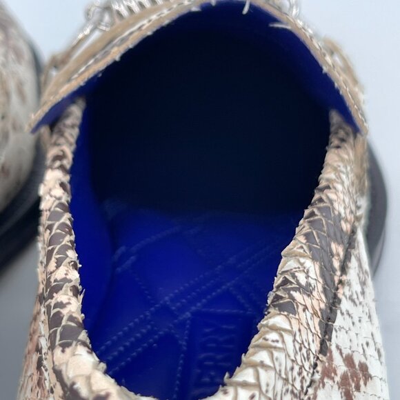 Burberry Men\'s Python-Print Leather Barbed Wire Loafers EUR 41 US 8 New In Box main image 6